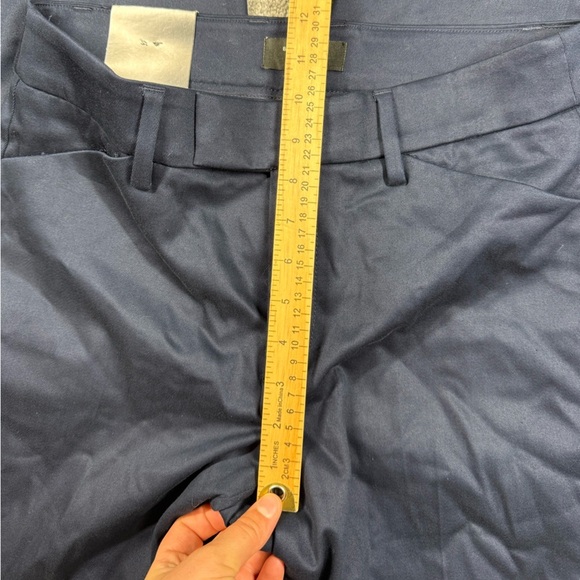 Banana Republic Wide Leg Mid Rise Full Length Blue Trouser Pant NWT Sz 6 - Picture 7 of 10
